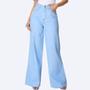 Imagem de Calça Jeans HNO Jeans Wide Leg Lisa Azul Claro