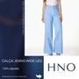 Imagem de Calça Jeans HNO Jeans Wide Leg Lisa Azul Claro