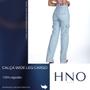 Imagem de Calça Jeans HNO Wide Leg Cargo Hot Pants Azul Claro