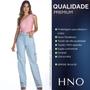 Imagem de Calça Jeans HNO Wide Leg Cargo Hot Pants Azul Claro