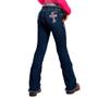 Imagem de Calça Jeans Infantil Menina Bordada Cruz Chapéu Bill Way Top