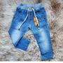 Imagem de calça jeans infantil menino com lycra Tam 2