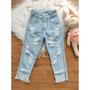 Imagem de Calça Jeans Infantil Mini Diva Infantil Moda Blogueirinha Meninas Destroyed Luxo Influencer