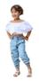 Imagem de Calça Jeans Jogger Menina Infantil Mini Blogueirinha Diva