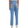 Imagem de Calça Jeans Lança Perfume Reta Relax High AI23 Azul Feminino