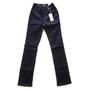 Imagem de Calça Jeans Lee Feminina Tradicional com Elastano Cintura Alta Cameron 3200 Azul Escuro