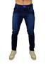 Imagem de Calça jeans masculina bege sarja tradicional skinny slim lançamento 2024
