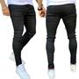 Imagem de calça jeans masculina caqui skinny tradicional linha premium