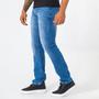 Imagem de Calça Jeans Masculina Casual Slim Com Elastano Lavagem Azul