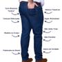 Imagem de Calça Jeans Masculina Confortável Plus Size Com Elastano
