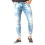 Imagem de Calça Jeans Masculina Destroyed Estonada Super Skinny Fit Zune