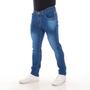 Imagem de Calça Jeans Masculina Destroyer Pistolada Azul de Estilo Casual Clássico