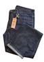 Imagem de Calça Jeans Masculina Escura Tradicional Para Trabalho Reta Serviço