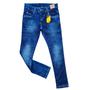 Imagem de calça jeans masculina infantil menino com lycra Tam 10,12,14 e 16 anos.