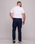 Imagem de Calça Jeans Masculina Plus Size Basica Corte Regular Reto com Elastano Lavagem Stone