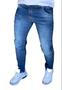 Imagem de calça jeans masculina sarja e masculino slim skinny top com lycra sarja e jeans premium lançamento