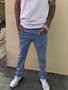 Imagem de Calça jeans masculina skinny com lycra lavagem clara 