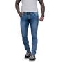 Imagem de Calça Jeans Masculina Skinny Délavé Tendência Elastano Premium