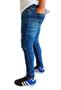 Imagem de calça jeans masculina skinny lançamento com elastano calça com elasticidade a pronta entrega
