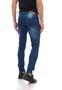 Imagem de Calça jeans Masculina Skinny Puídos Street   - Azul