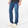 Imagem de Calça Jeans Masculina Slim Com Elastano Bolso Lisa Azul