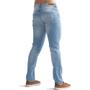 Imagem de Calça Jeans Masculina Slim Elastano Original Long Island Azul Claro