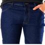 Imagem de Calça Jeans Masculina Tradicional Trabalho Com Elastano Veste do 36 ao 56