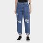 Imagem de Calça Jeans Mom Sawary Rasgos Cintura Alta Feminina