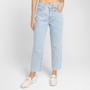 Imagem de Calça Jeans Reta Hering Cropped Cintura Alta Feminina