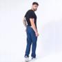 Imagem de Calça Jeans Reta Masculina Estilo Clássico