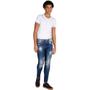 Imagem de Calça Jeans Rock&Soda Masculina Skinny Destroyed Conforto