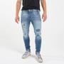 Imagem de Calça Jeans RockeSoda Masculina Skinny Destroyed Despojada