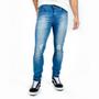 Imagem de Calça Jeans Skinny Destroyed RockeSoda Masculina Conforto