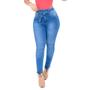 Imagem de Calça Jeans Skinny Feminina Clochard Lavagem Clara Comfort