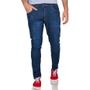 Imagem de Calça Jeans Skinny Masculina Desfiada Bolsos Premium