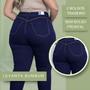 Imagem de Calça Jeans Skinny Plus Size Feminina Cintura Alta Elastano 