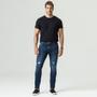 Imagem de Calça Jeans Skinny Puídos Masculina Zune