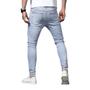 Imagem de Calça Jeans Skinny Rasgada Masculina Slim Elastano Sport 484