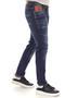 Imagem de Calça jeans slim fit masculina detalhe bolso