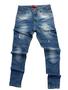 Imagem de Calça jeans super skinny rasgadas e com detalhes com elastano masculina envio rapido