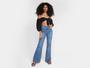 Imagem de Calça Jeans Vista Magalu Flare Cintura Alta