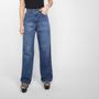 Imagem de Calça Jeans Wide Leg All Is Love Antfit Cintura Alta Feminina