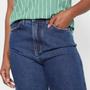 Imagem de Calça Jeans Wide Leg Cambos Barra A Fio Cintura Alta Feminino