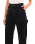 Imagem de Calça Jeans Wide Leg Feminina Cintura Alta Carpinteiro 23040 Preto