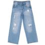 Imagem de Calça Jeans Wide Leg Infantil Mania Kids Jeans Claro