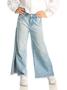 Imagem de Calça Jeans Wide Leg Infanto Juvenil Feminina com Strass Gabriela Aquarela 241204