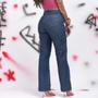 Imagem de Calça Jeans Wide Leg Pantalona Feminina