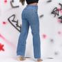 Imagem de Calça Jeans Wide Leg Pantalona Feminina