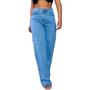 Imagem de Calça Jeans Wide Leg Pantalona Feminina