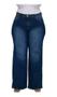 Imagem de Calça Jeans Wide Leg Plus Size Com Elastano 48 Ao 56